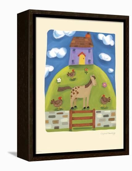 Purple Farmhouse-Sophie Harding-Framed Stretched Canvas