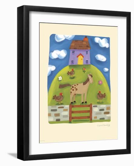 Purple Farmhouse-Sophie Harding-Framed Art Print