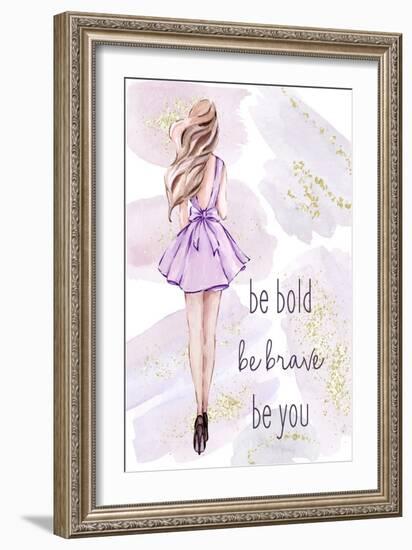 Purple Fashion 1-Kimberly Allen-Framed Art Print