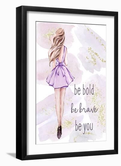 Purple Fashion 1-Kimberly Allen-Framed Art Print