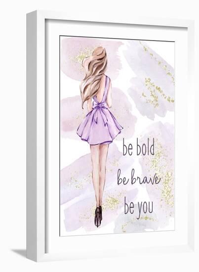 Purple Fashion 1-Kimberly Allen-Framed Art Print