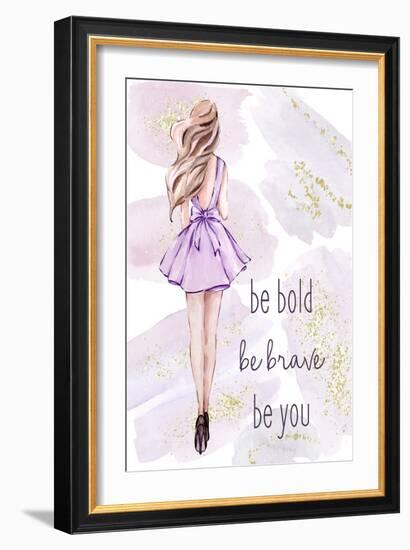 Purple Fashion 1-Kimberly Allen-Framed Art Print