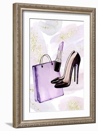 Purple Fashion 2-Kimberly Allen-Framed Art Print