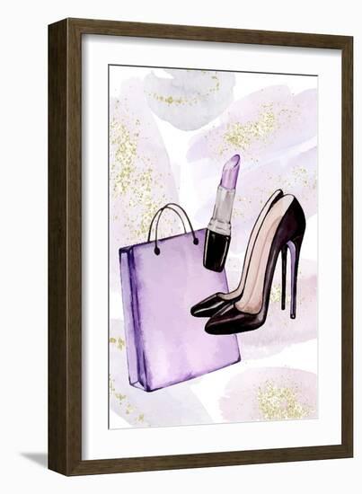 Purple Fashion 2-Kimberly Allen-Framed Art Print