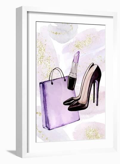 Purple Fashion 2-Kimberly Allen-Framed Art Print