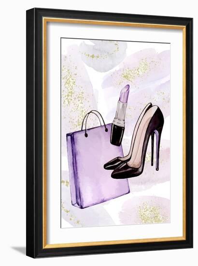 Purple Fashion 2-Kimberly Allen-Framed Art Print