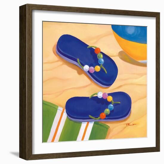 Purple Flip Flops-Paul Brent-Framed Art Print