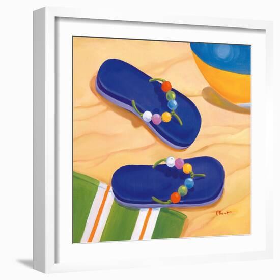 Purple Flip Flops-Paul Brent-Framed Art Print