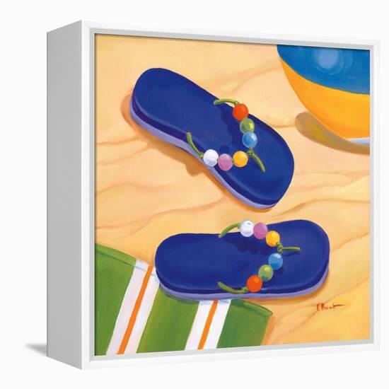 Purple Flip Flops-Paul Brent-Framed Stretched Canvas