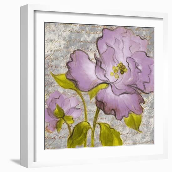 Purple Florals I-Lanie Loreth-Framed Art Print