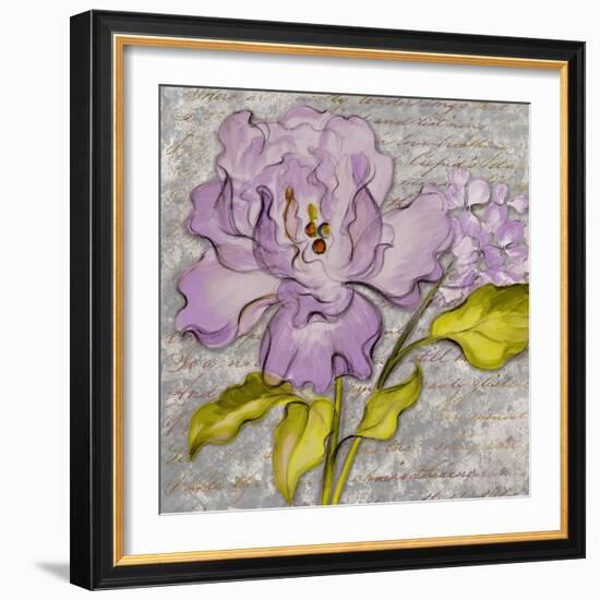 Purple Florals II-Lanie Loreth-Framed Art Print