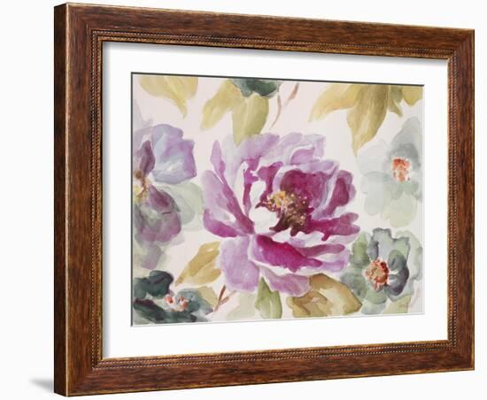 Purple Florals-Lanie Loreth-Framed Art Print