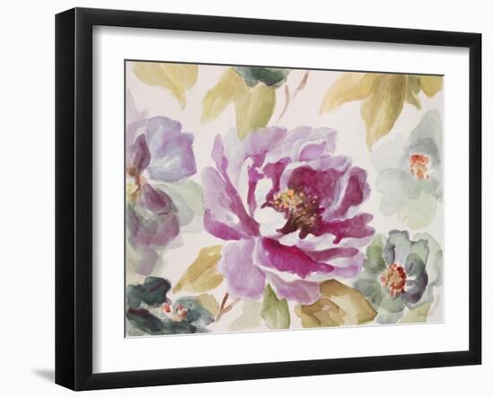 Purple Florals-Lanie Loreth-Framed Art Print