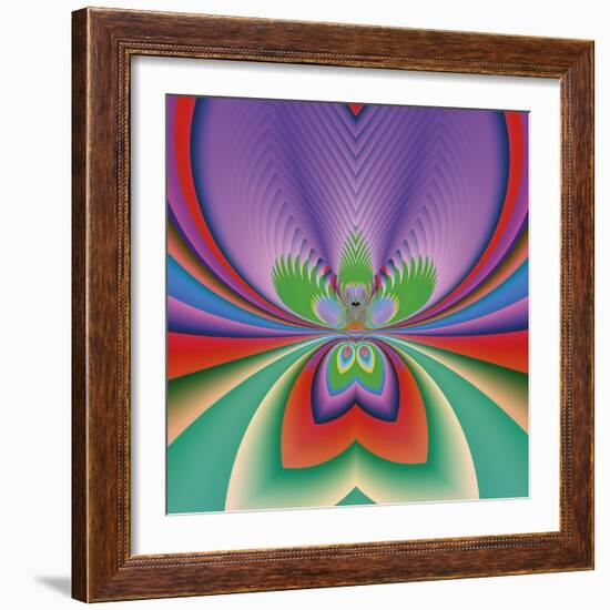 Purple Flower-Vac-Framed Art Print