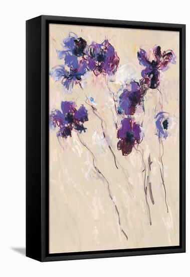 Purple Flowers-Lilia Orlova Holmes-Framed Stretched Canvas