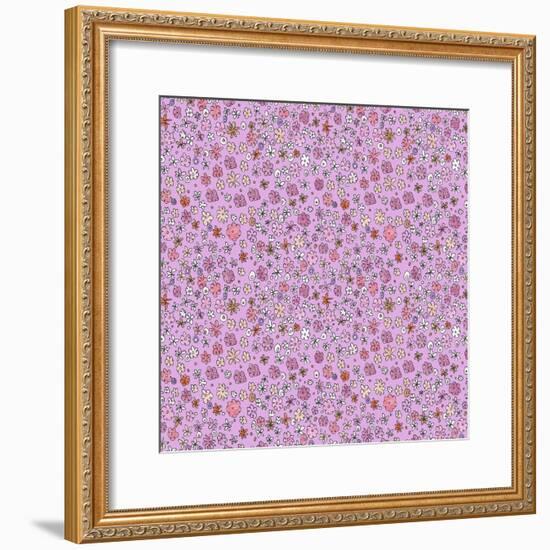 Purple Flowers-Effie Zafiropoulou-Framed Giclee Print