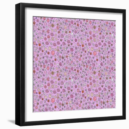 Purple Flowers-Effie Zafiropoulou-Framed Giclee Print