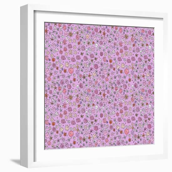 Purple Flowers-Effie Zafiropoulou-Framed Giclee Print