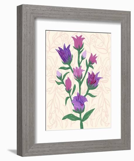 Purple Flowers-Cody Alice Moore-Framed Art Print