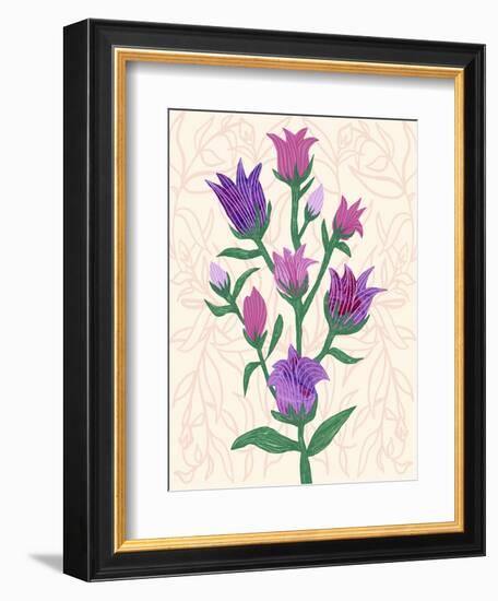 Purple Flowers-Cody Alice Moore-Framed Art Print