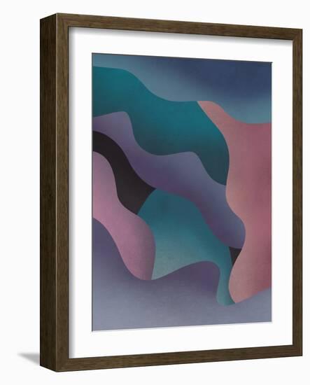 Purple Fluid Abstract-Little Dean-Framed Photographic Print