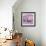 Purple Folk Art Barn-Cheryl Bartley-Framed Giclee Print displayed on a wall