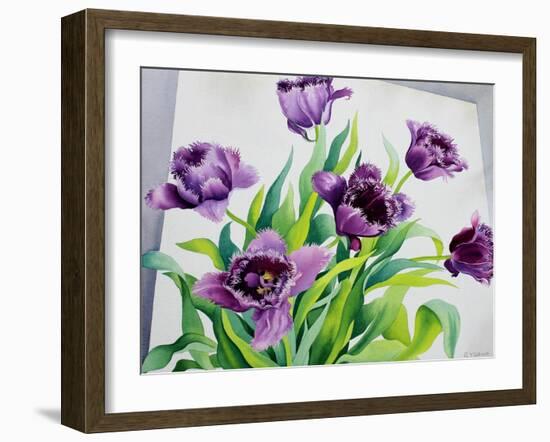 Purple Fringe Tulips-Christopher Ryland-Framed Giclee Print