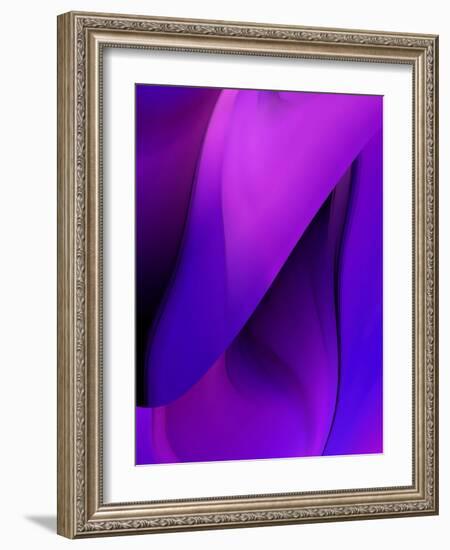 Purple Fuschia Blue Wrap-Ruth Palmer-Framed Art Print