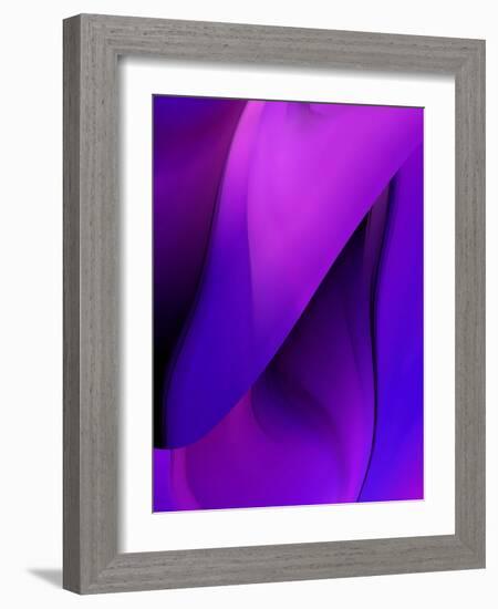 Purple Fuschia Blue Wrap-Ruth Palmer-Framed Art Print