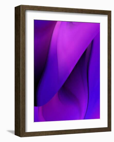 Purple Fuschia Blue Wrap-Ruth Palmer-Framed Art Print