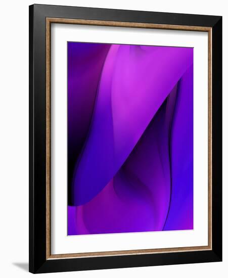 Purple Fuschia Blue Wrap-Ruth Palmer-Framed Art Print