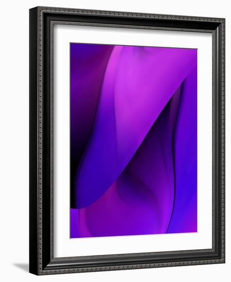 Purple Fuschia Blue Wrap-Ruth Palmer-Framed Art Print