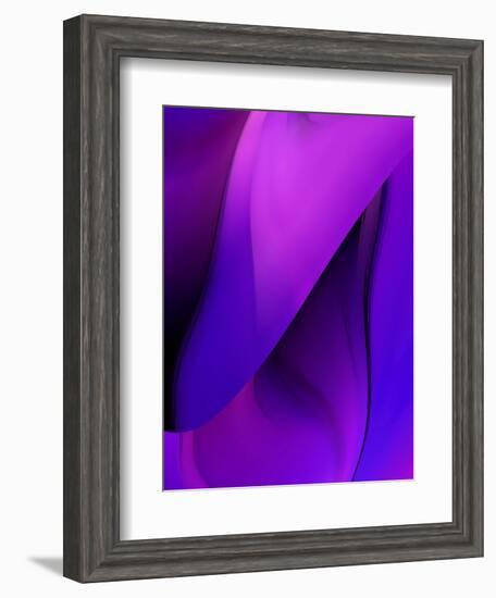 Purple Fuschia Blue Wrap-Ruth Palmer-Framed Art Print