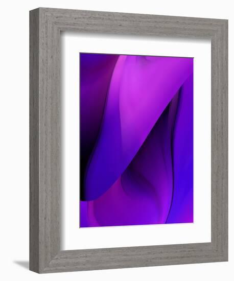 Purple Fuschia Blue Wrap-Ruth Palmer-Framed Art Print