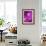 Purple Geisha-Abstract Graffiti-Framed Giclee Print displayed on a wall