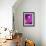 Purple Geisha-Abstract Graffiti-Framed Giclee Print displayed on a wall