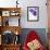 Purple Gerberas 1-Cherie Roe Dirksen-Framed Giclee Print displayed on a wall