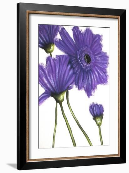 Purple Gerberas 2-Cherie Roe Dirksen-Framed Giclee Print