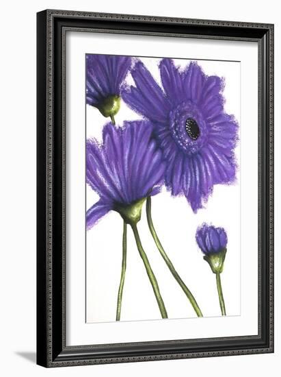 Purple Gerberas 2-Cherie Roe Dirksen-Framed Giclee Print