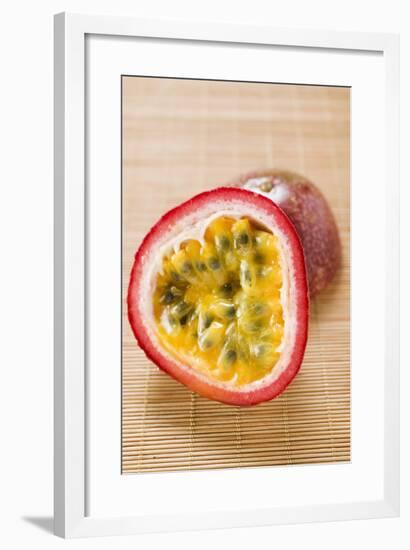 Purple Granadilla (Passion Fruit), Halved-Foodcollection-Framed Photographic Print
