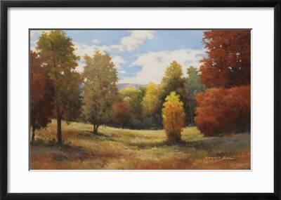 PURPLE HEADED MOUNTAIN by KANAYO EDE 24X36/" Landscape Art Poster