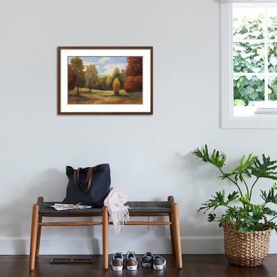 PURPLE HEADED MOUNTAIN by KANAYO EDE 24X36/" Landscape Art Poster
