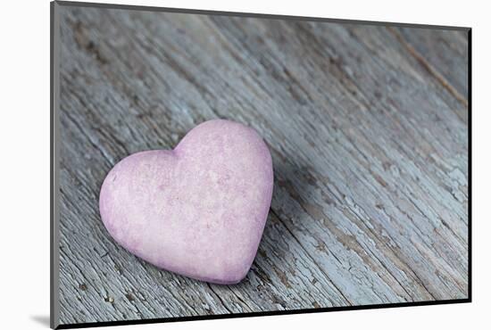 Purple Heart on Wood-Andrea Haase-Mounted Photographic Print