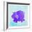 Purple Hippo-null-Framed Giclee Print