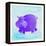 Purple Hippo-null-Framed Premier Image Canvas