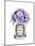 Purple Hydrangea Candle-Amanda Greenwood-Mounted Art Print