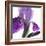 Purple Iris IV-Monika Burkhart-Framed Photographic Print