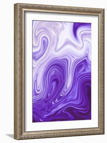 Purple Marble-Martina Pavlova-Framed Art Print