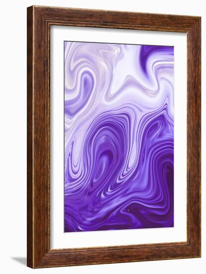 Purple Marble-Martina Pavlova-Framed Art Print