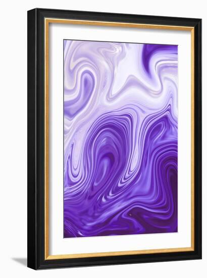 Purple Marble-Martina Pavlova-Framed Art Print